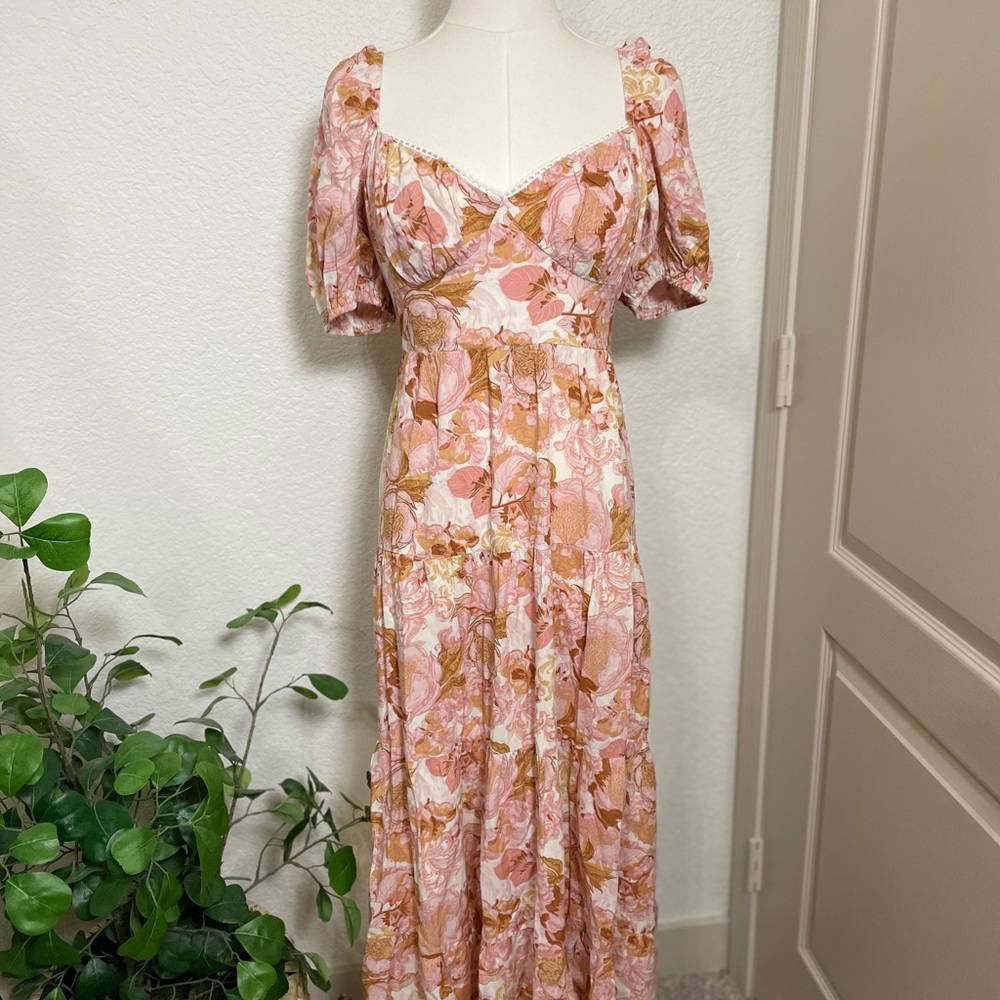 Dear Siouxsie Floral Midi Dress – Size M (US 6)